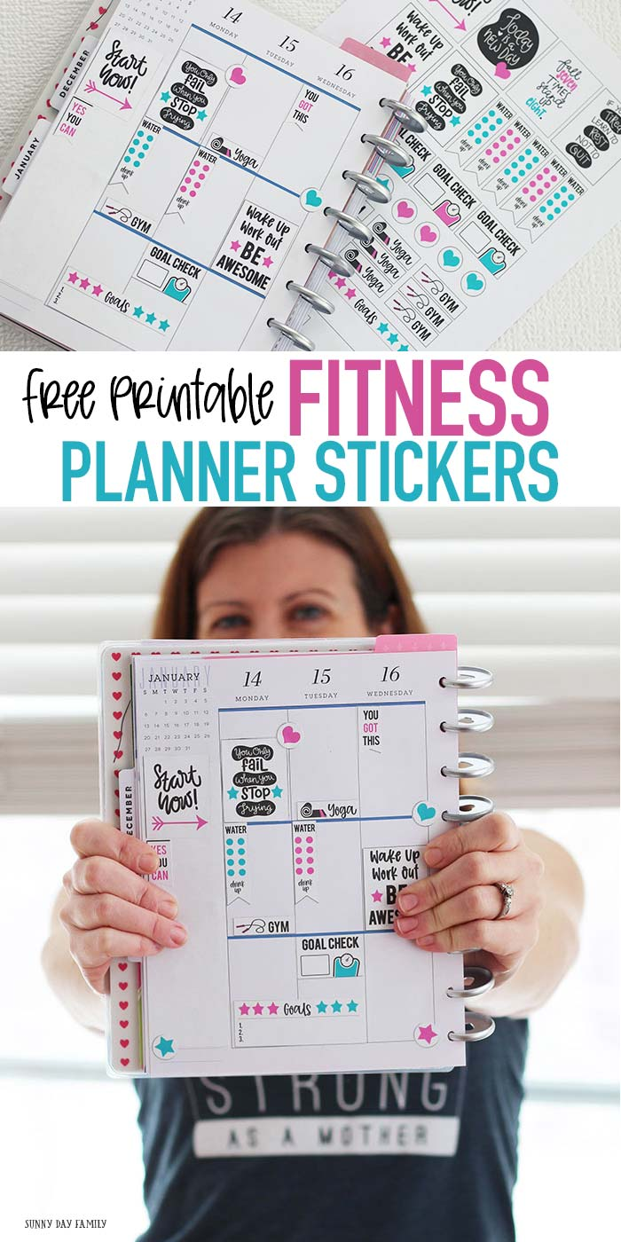 Rock Your Goals with a FREE Fitness Planner Stickers Printable -   19 fitness Goals planner ideas