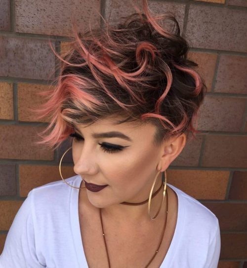 20 Gorgeous Examples of Rose Gold Balayage -   19 hair Rose Gold pixie ideas