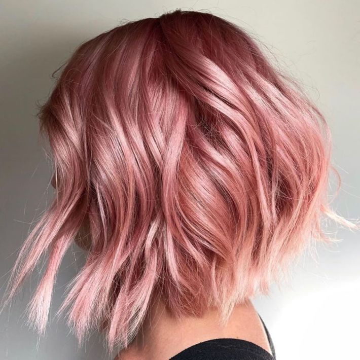 19 hair Rose Gold pixie ideas