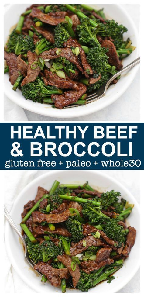 Healthy Beef & Broccoli - A lighter take on takeout! -   19 healthy recipes Beef night ideas