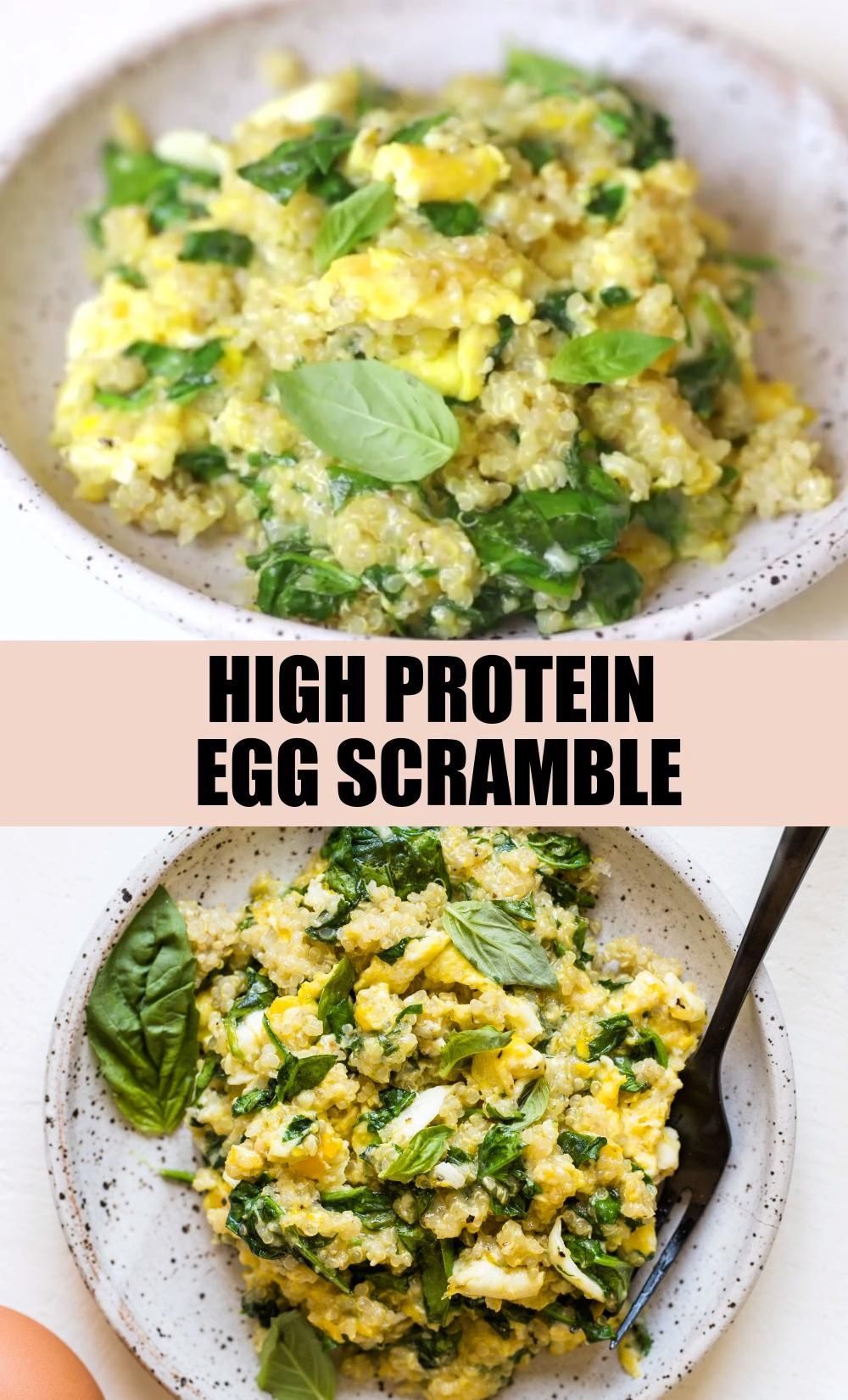 High Protein Healthy Egg Scramble (VIDEO) -   19 healthy recipes For College Students eating clean ideas