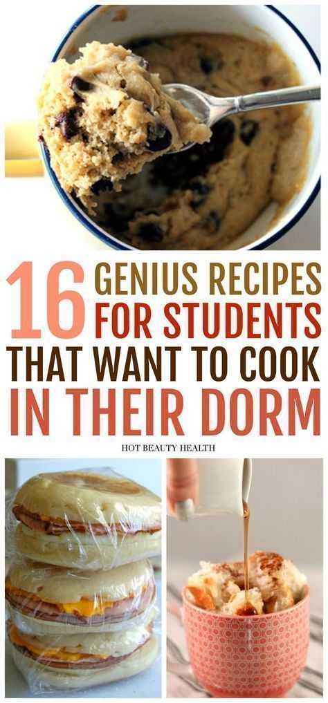 16 Quick & Easy Recipes You Can Make in Your Dorm Room -   19 healthy recipes For College Students eating clean ideas