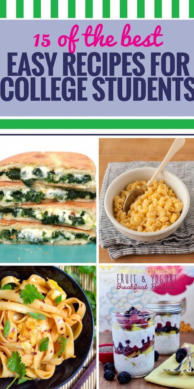 15 Easy Recipes for College Students - My Life and Kids -   19 healthy recipes For College Students eating clean ideas