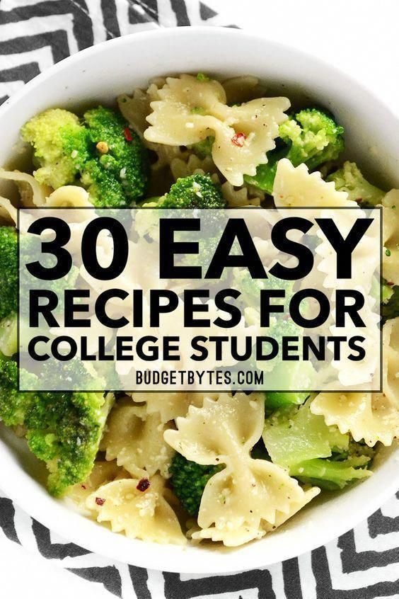 30 Easy Recipes for College Students -   19 healthy recipes For College Students eating clean ideas