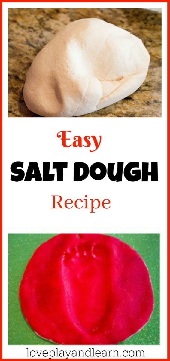 Salt Dough Recipe great for handprint and footprint ornaments -   19 holiday Art salt dough ideas