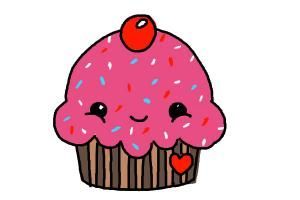 How to Draw a Cute Cupcake -   19 small cake Drawing ideas