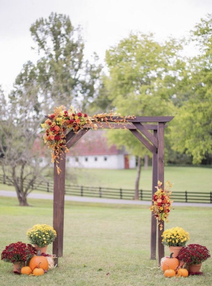 Fall Wedding Arch/wedding Arbor 2 piece -   19 wedding Simple fall ideas