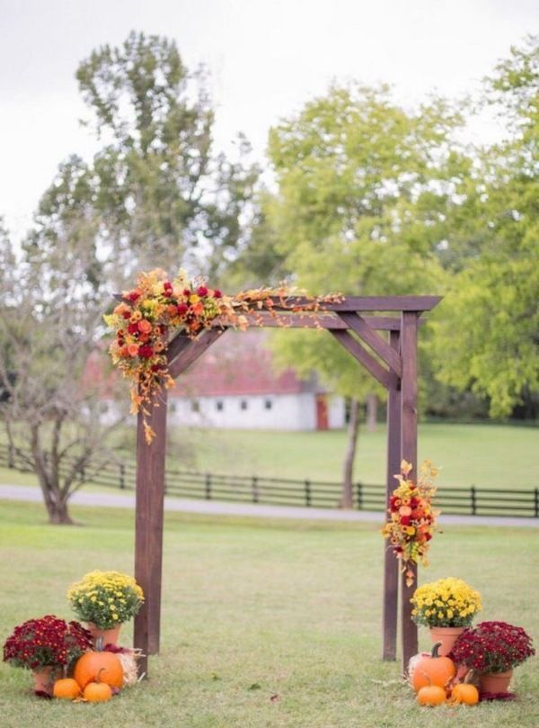 Fall Wedding Arch/wedding Arbor 2 piece | Etsy -   19 wedding Simple fall ideas