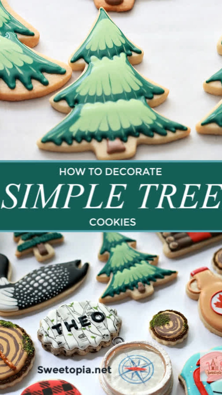 Easy Tree Decorated Cookies -   21 cute holiday Cookies ideas