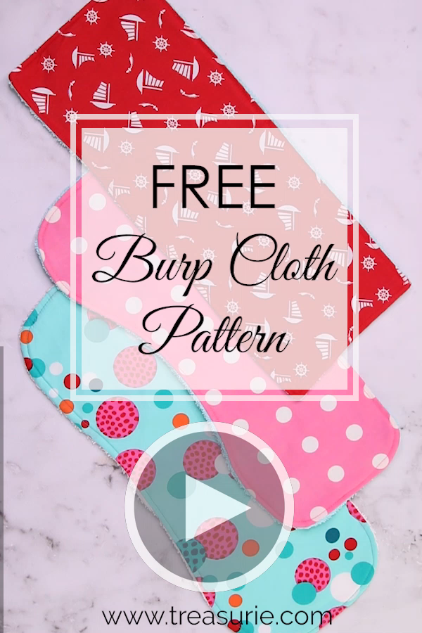 Burp Cloth Pattern - Free Printable Pattern for 3 Styles | TREASURIE -   22 baby diy projects Videos ideas