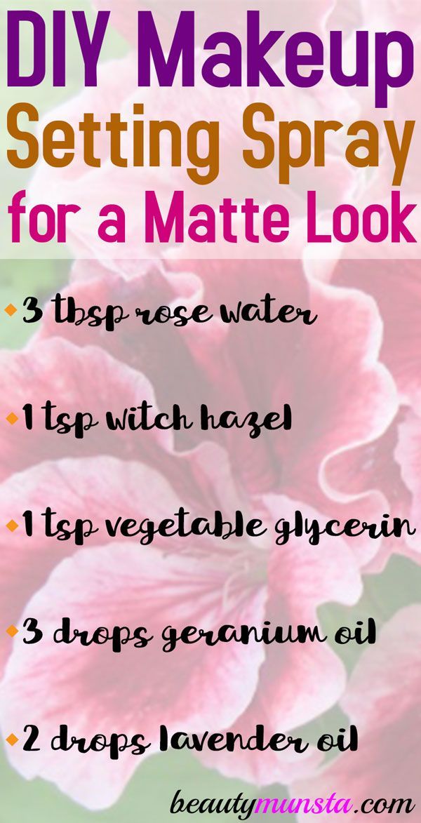 DIY Mattifying Spray - beautymunsta - free natural beauty hacks and more! -   13 makeup DIY hacks ideas