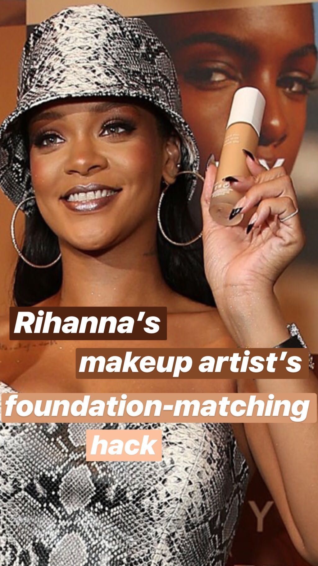 Rihanna's makeup artist has a genius 5-second hack for matching foundation to your skin tone -   13 makeup DIY hacks ideas