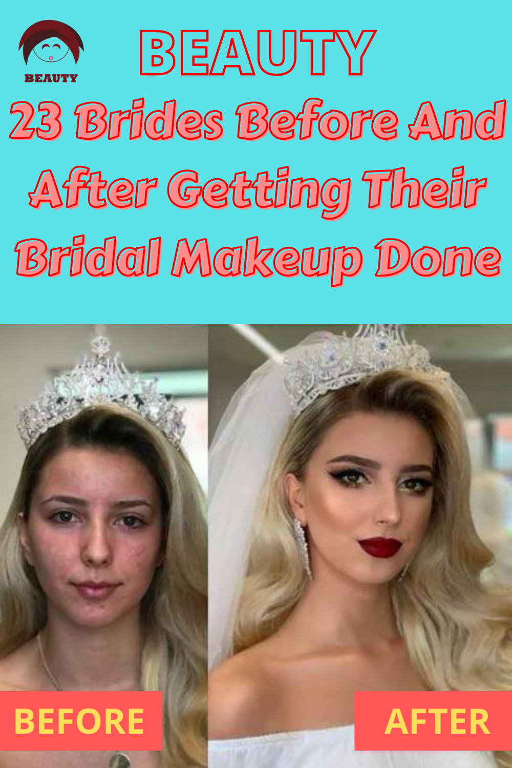 23 Brides Before And After Getting Their Bridal Makeup Done -   13 makeup DIY hacks ideas