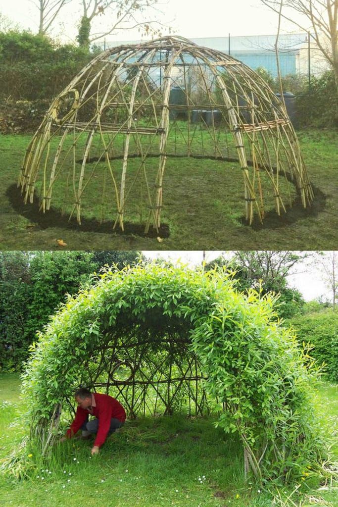 12 Amazing Garden Decorations ( Living Structures ) You Can Create! - A Piece Of Rainbow -   15 garden design fun ideas