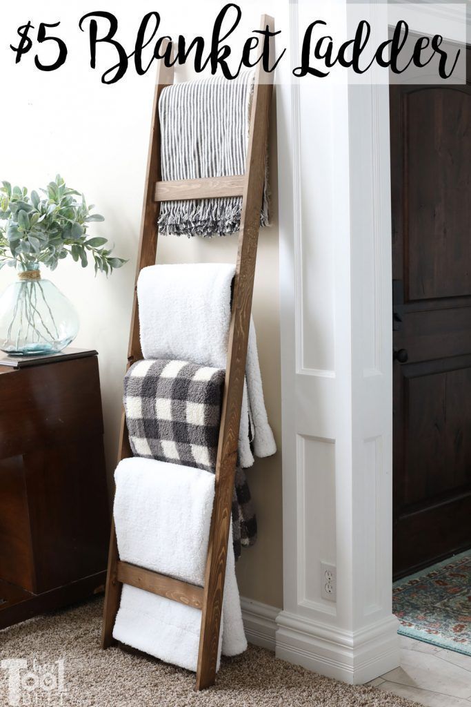 $5 Blanket Ladder - Her Tool Belt -   16 cool diy projects For The Home ideas