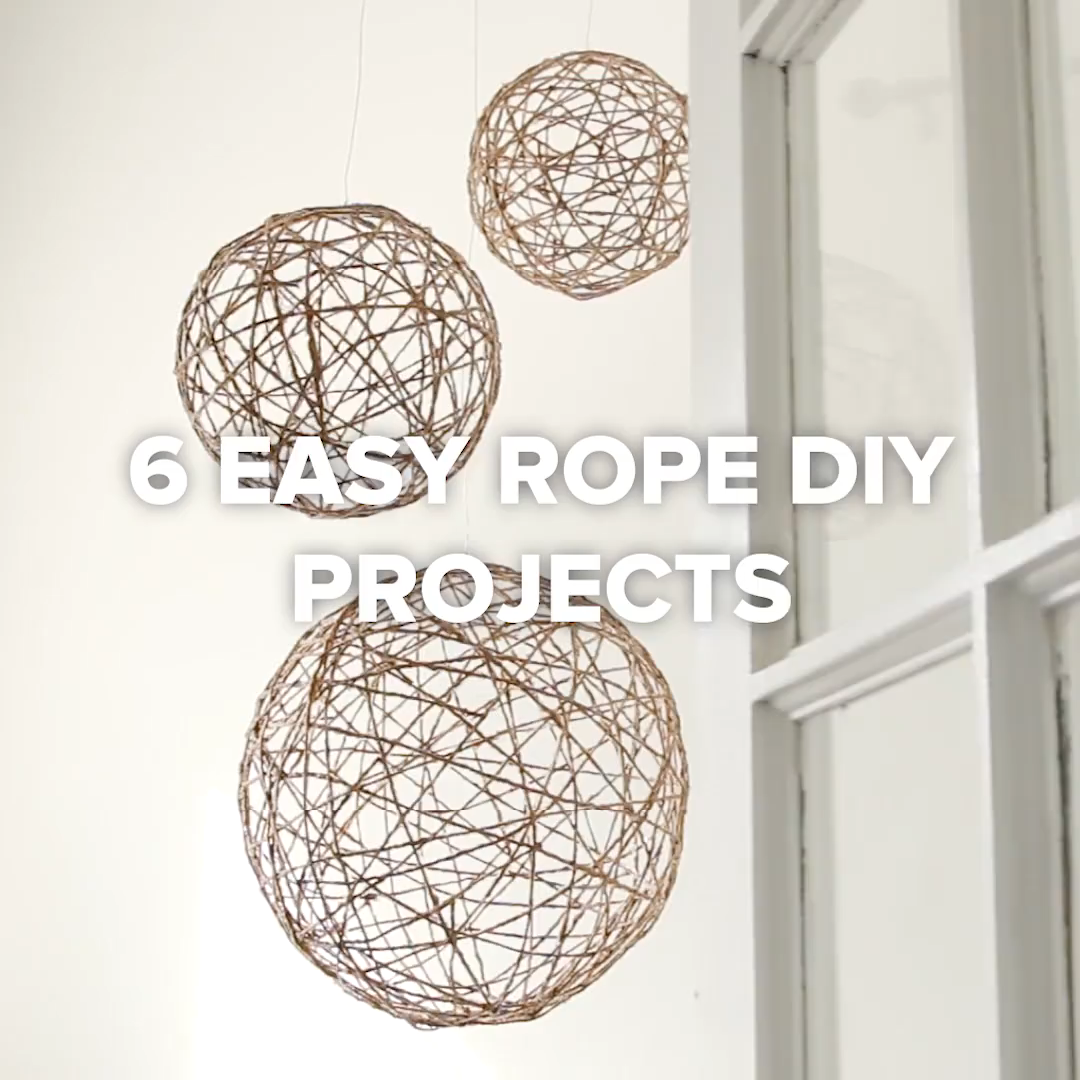 6 Easy Rope DIY Projects -   16 cool diy projects For The Home ideas