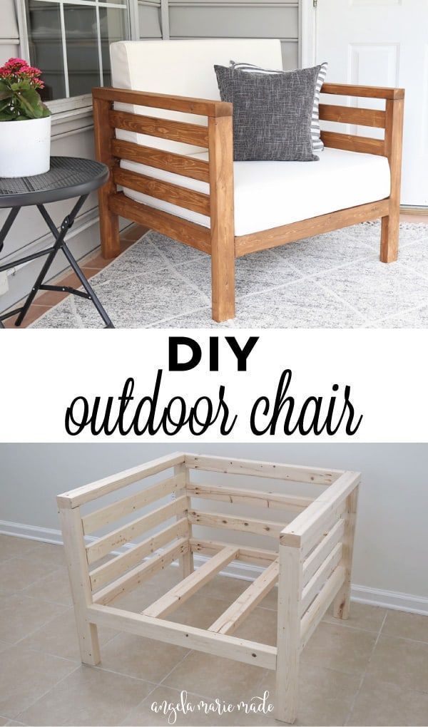 DIY Outdoor Chair - Angela Marie Made -   16 cool diy projects For The Home ideas