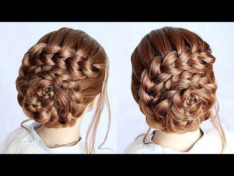 Flower UPDO Hairstyle Step By Step | Flower Bun Hairstyle by Another Braid -   16 hairstyles Step By Step updo ideas