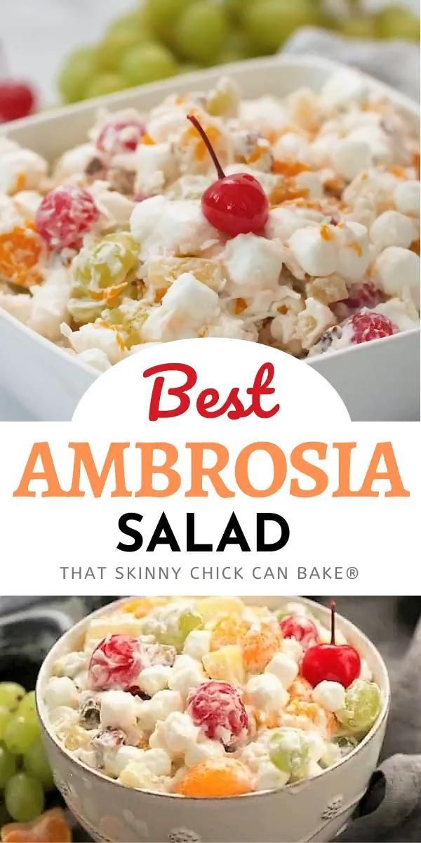 Ambrosia Salad with Real Whipped Cream -   17 desserts Fruit facile ideas