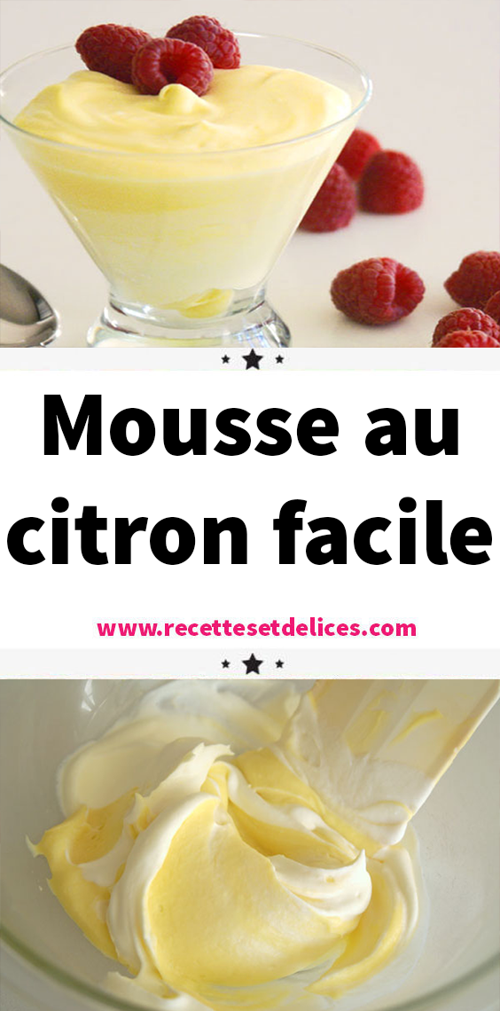 Mousse au citron facile -   17 desserts Fruit facile ideas