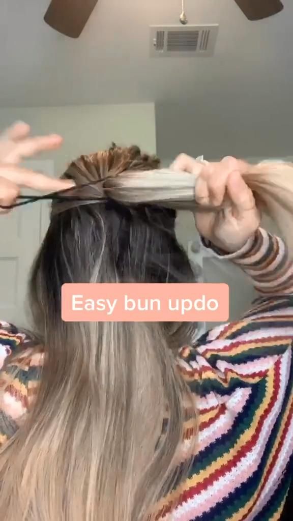 EASY BUN UPDO -   17 easy hair Tips ideas