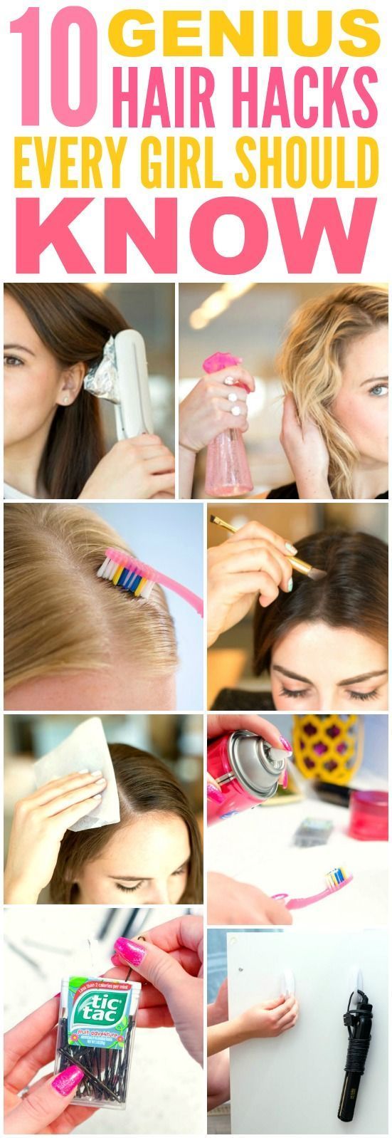10 Easy Hair Tips and Tricks You'll Wish You'd Known Sooner -   17 easy hair Tips ideas
