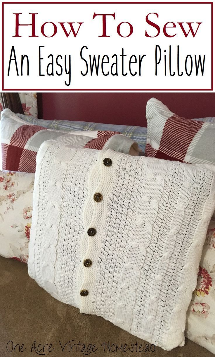 18 DIY Clothes Sweater pillow covers ideas