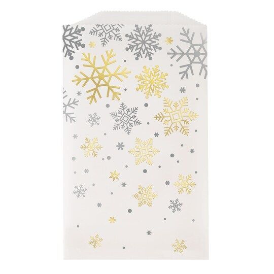 Silver And Gold Snowflakes Holiday Glassine Treat Bags, 8Ct By Unique | Michaels® -   19 best holiday Cookies ideas