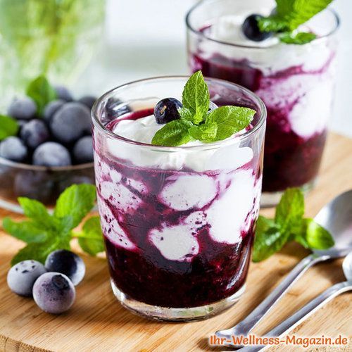 19 desserts Im Glas blaubeeren ideas