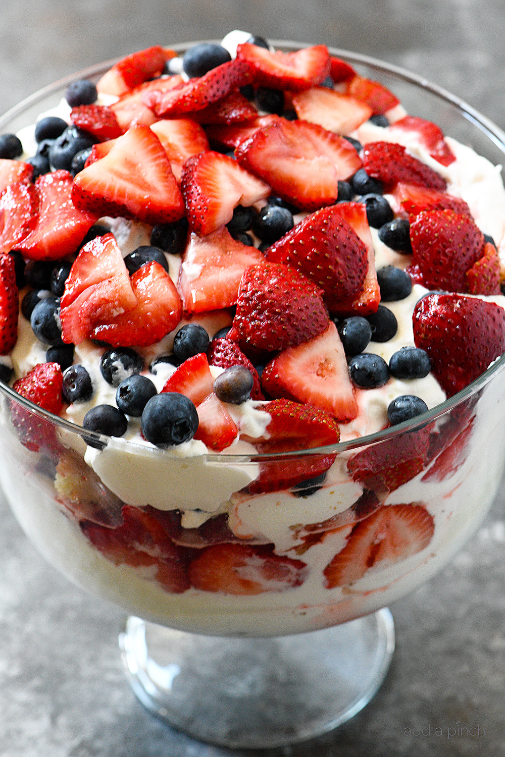 Blueberry Strawberry Trifle Recipe - Add a Pinch -   19 desserts Strawberry trifle ideas