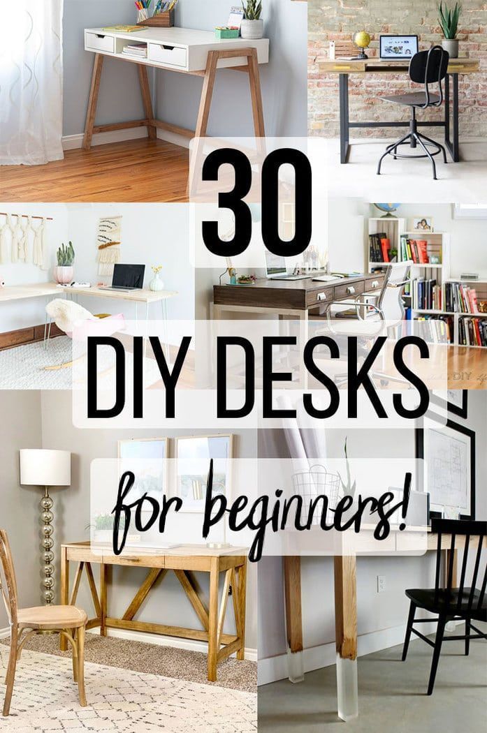 30 DIY Desk Ideas for Beginners You Can Build Today! - Anika's DIY Life -   19 diy desk ideas