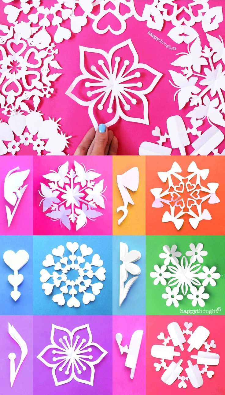 12 Valentine snowflake templates -   19 diy Paper print ideas