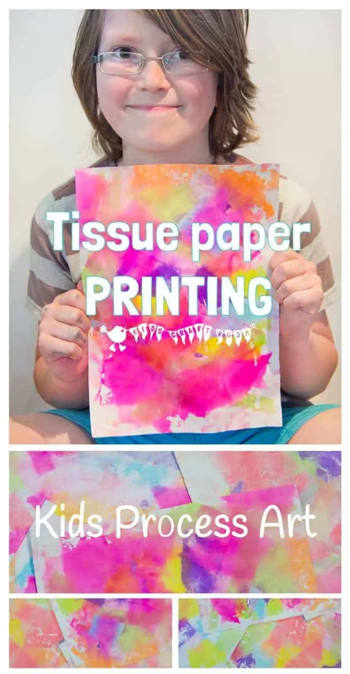 TISSUE PAPER PRINTING -   19 diy Paper print ideas