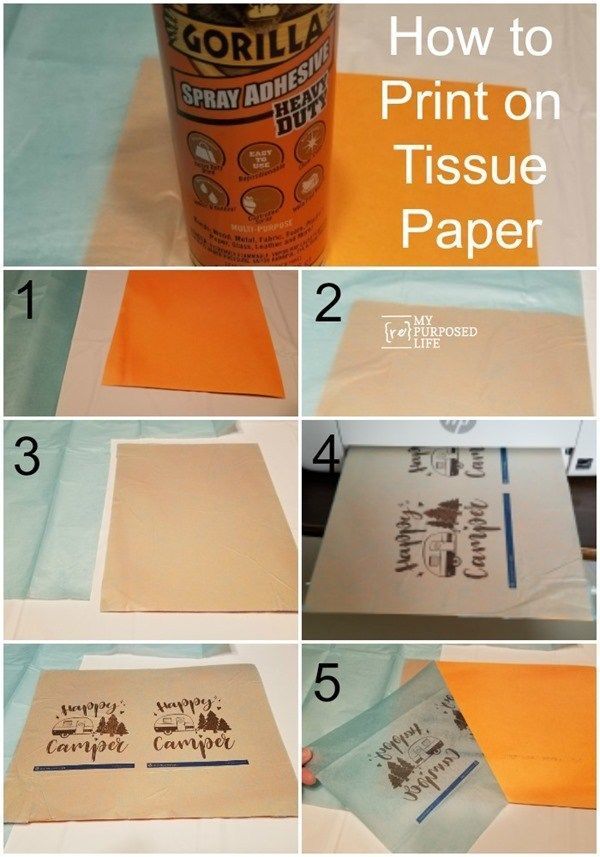 How to Print on Tissue Paper -   19 diy Paper print ideas