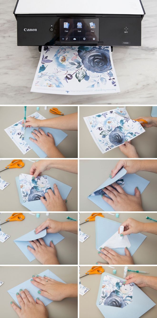 Wow! These Free Printable Floral Envelope Liners Are Gorgeous! -   19 diy Paper print ideas