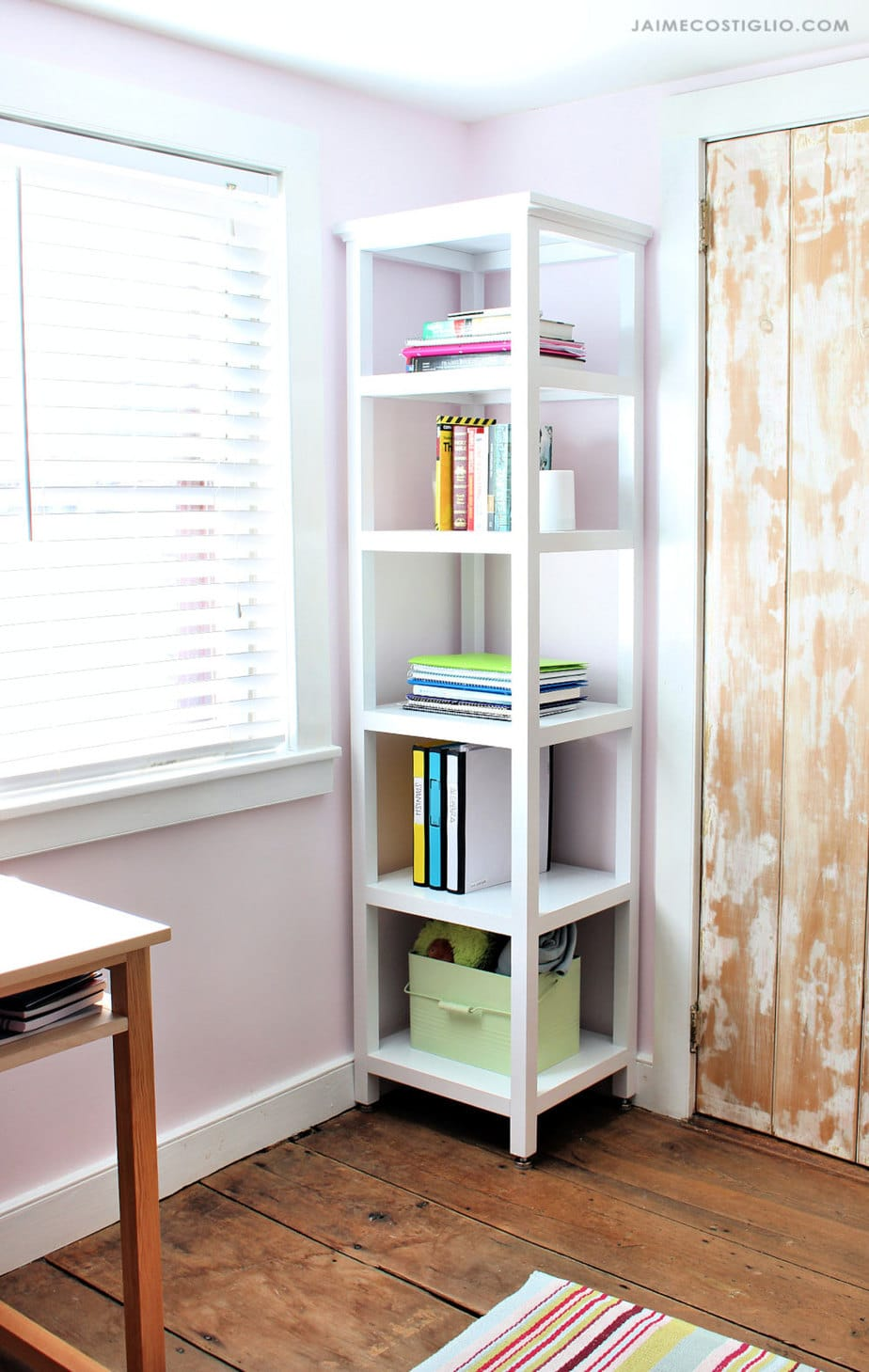 DIY Tower Shelf - Jaime Costiglio -   19 diy projects Storage bookshelves ideas