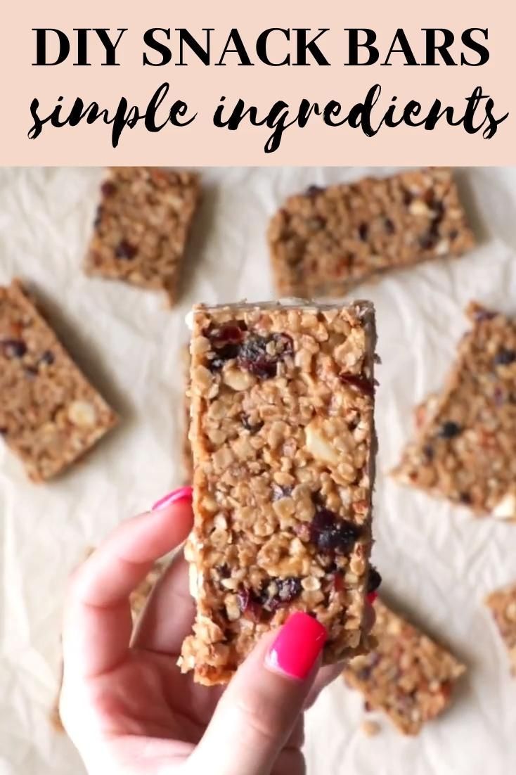 No Bake Energy Bars (VIDEO) -   19 healthy recipes Snacks bars ideas