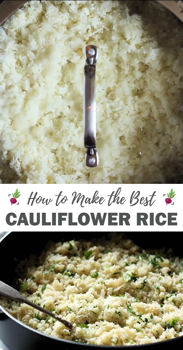 How to Make Cauliflower Rice -   19 healthy recipes Vegetables glutenfree ideas