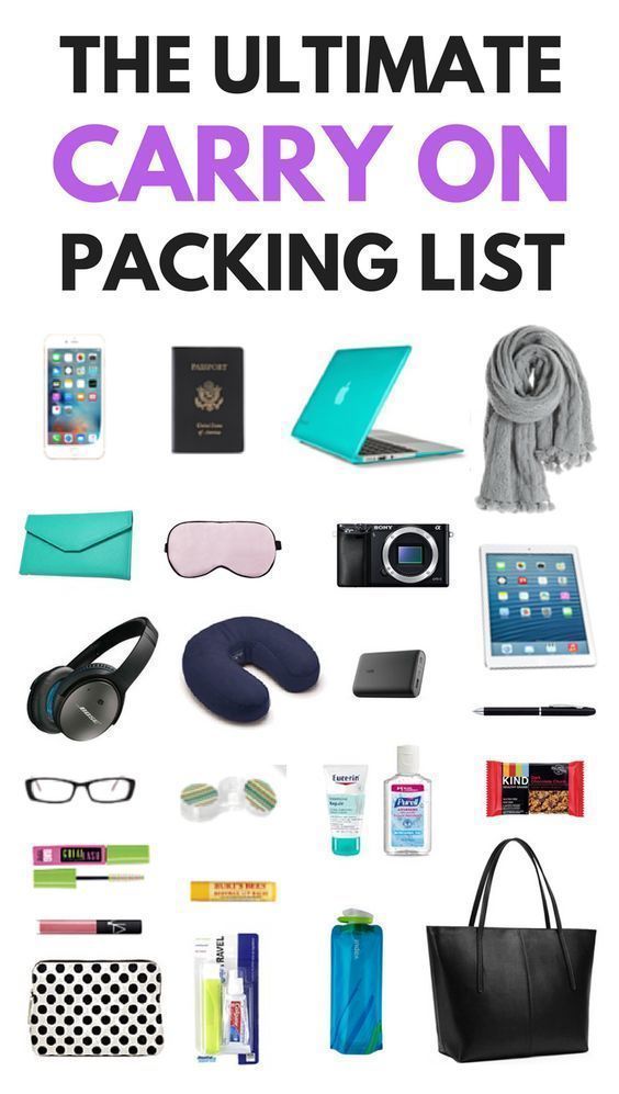 What to Pack in a Carry On Bag: The Ultimate Carry On Bag Packing List - The Savvy Globetrotter -   19 holiday Essentials things to ideas