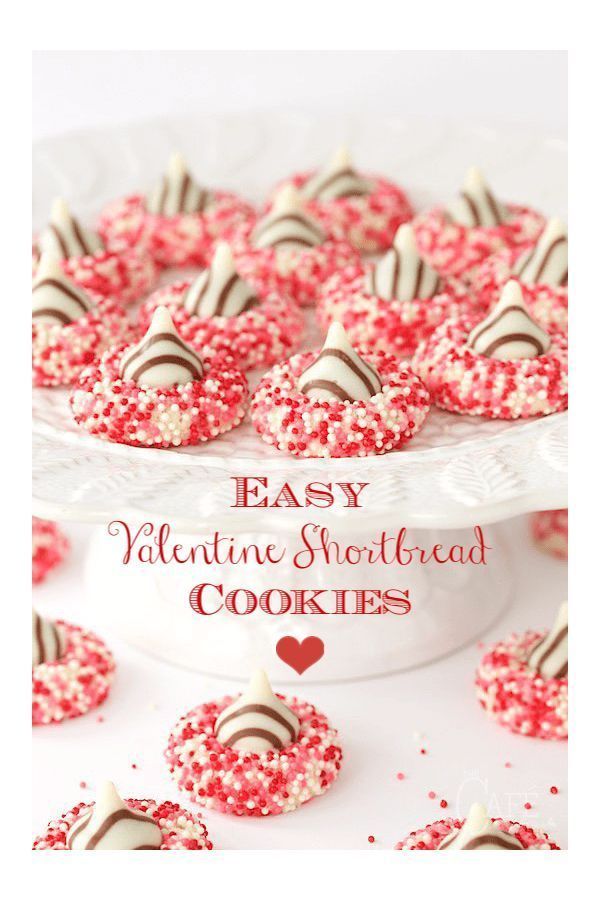 Easy Valentine Shortbread Cookies -   19 valentine desserts For Kids ideas