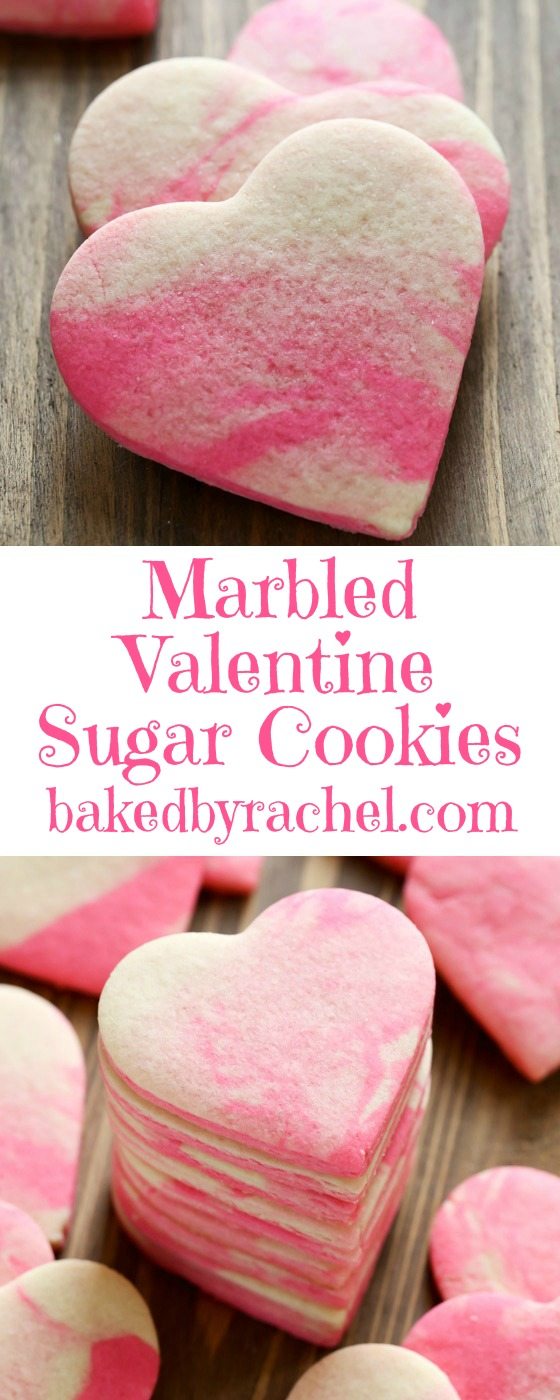 Marbled Valentine Sugar Cookies -   19 valentine desserts For Kids ideas