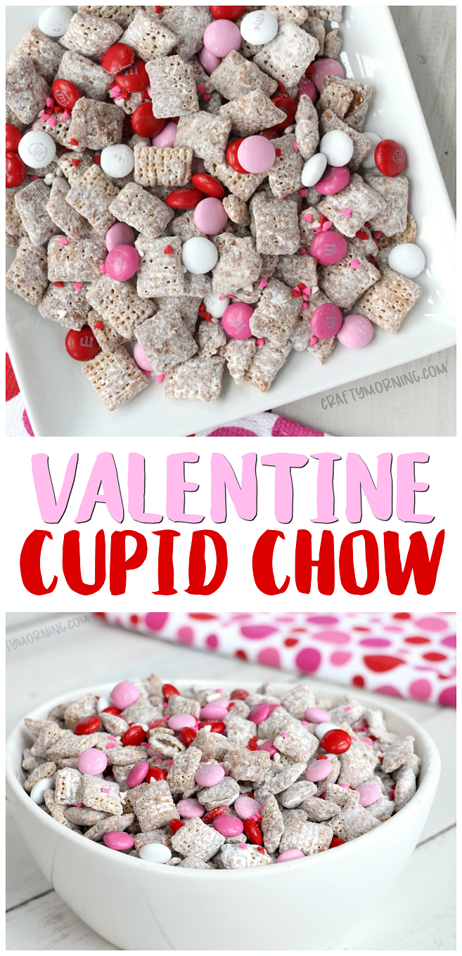 Valentine Cupid Chow Recipe -   19 valentine desserts For Kids ideas