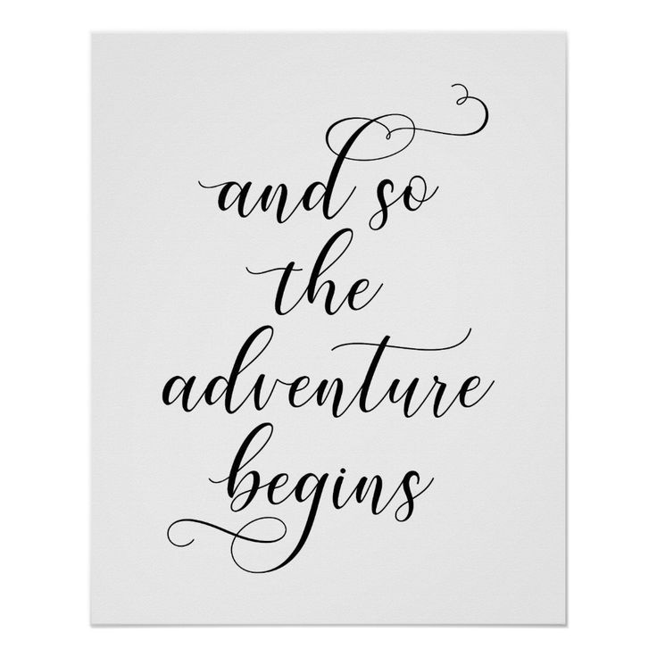 And so the adventure begins wedding quote poster | Zazzle.com -   19 wedding Quotes for cards ideas