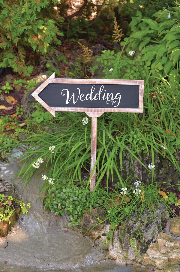 Large Chalkboard Arrow Sign Wedding -   19 wedding Signs arrows ideas