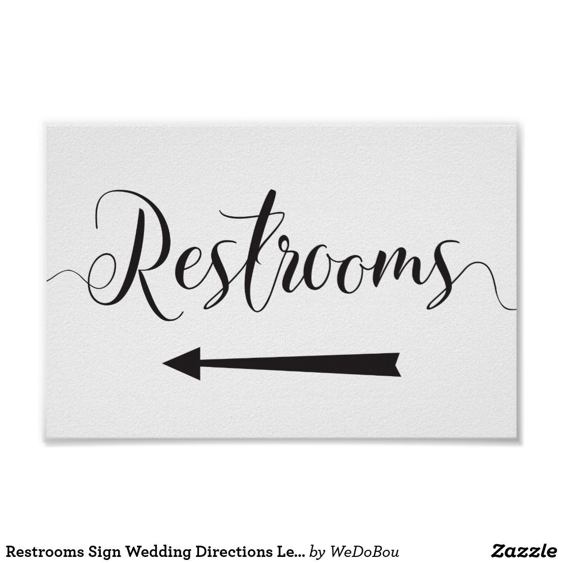 Restrooms Sign Wedding Directions Left Arrow -   19 wedding Signs arrows ideas