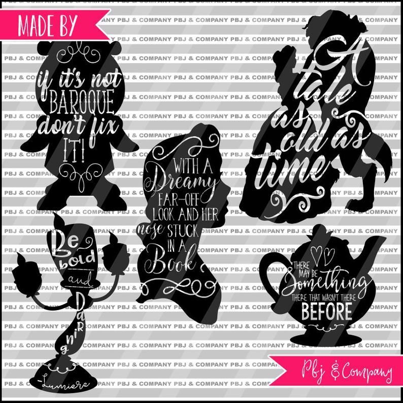 Beauty and the Beast svg, Belle and Beast svg, Quote DIY Cutting File - SVG, PNG, dxf files - Silhouette Cameo/Cricut, svg pack -   23 beauty And The Beast svg ideas
