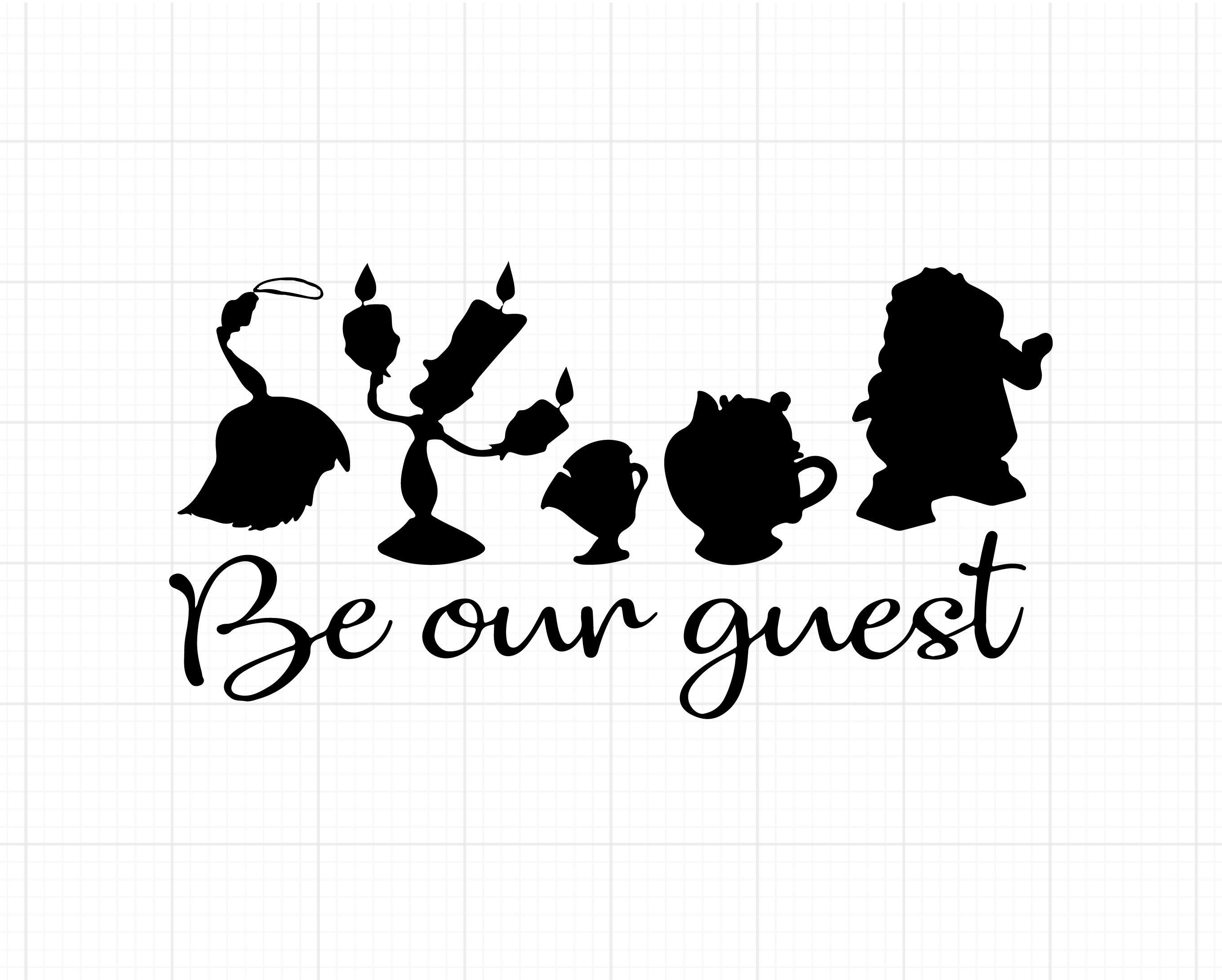 Be our guest svg, disney quote svg, quote svg, family quote svg, Beauty and the beast svg, cuting files for cricut silhouette, png, svg - Crafipix -   23 beauty And The Beast svg ideas