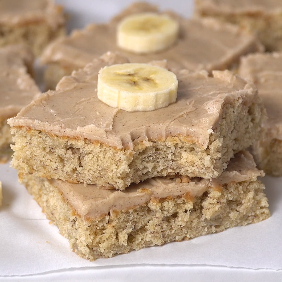 Banana Bars with Brown Butter Frosting -   25 potluck desserts Videos ideas