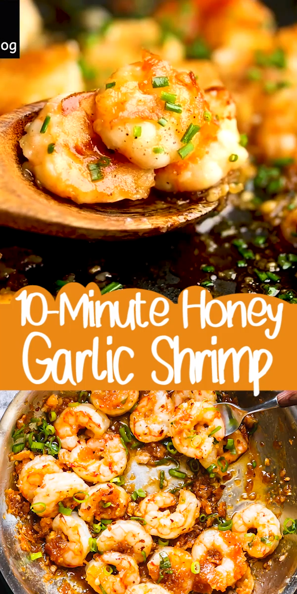 10-minute Honey Garlic Shrimp -   healthy recipes Dinner shrimp