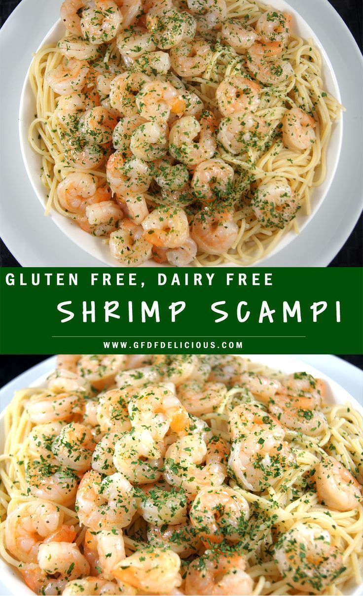 Gluten and Dairy Free Shrimp Scampi -   healthy recipes Dinner shrimp